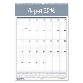 House of Doolittle 2016-2017 Monthly Wall Calendar, Academic, Bar Harbor, 12 x 17" (HOD352-17)