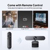 DEPSTECH Webcam 4K, Zoomable Webcam with Microphone and Remote, Equipped