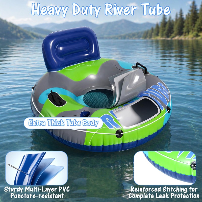 Inflatable River Floats for Adults Heavy Duty – Floating Tubes