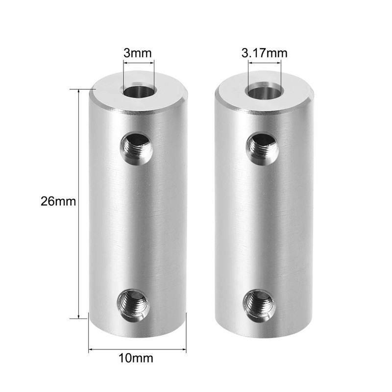 sourcing map 3mm to 3.17mm Bore Rigid Clutch Bolt L26XD10