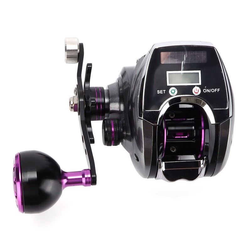 Waterproof Digital Display Baitcasting Reel 8.0:1 Speed Ratio 18+1 Bearing