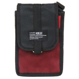 SK11 F-745 RED Handy Pouch with Mesh Pocket, Red