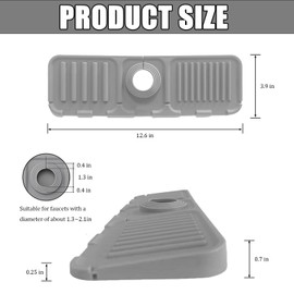 Silicone Faucet Mat for Kitchen Sink, Enhanced Silicone Splash Guard with Rapid Drying,Waterproof Draining Mat for Faucet Area, Bathroom & Kitchen Use