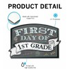 AAROENLYS Wood Signs First Day of Kindergarten Chalkboard Style Sign