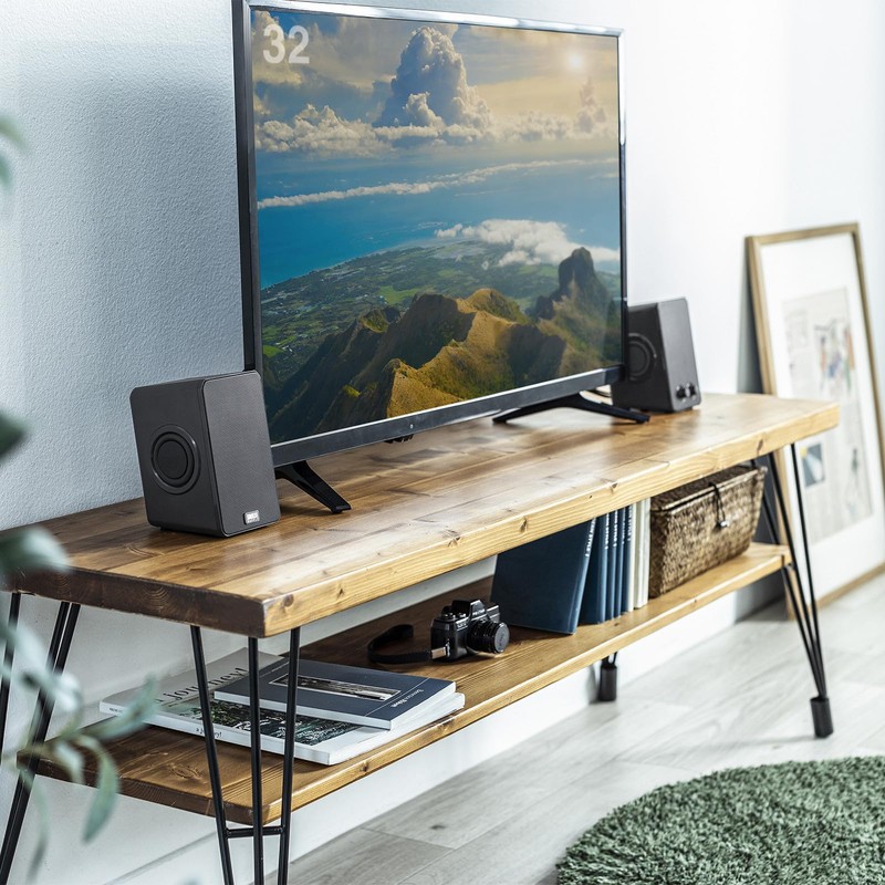 Sanwa Supply MM-SPL22UBK USB Powered Speaker (with Passive Radiator)