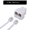 Ubramac Phone Line Splitter,Telephone Splitter,with RJ11 6P4C Plugs,Suitable for Telephone,Fax