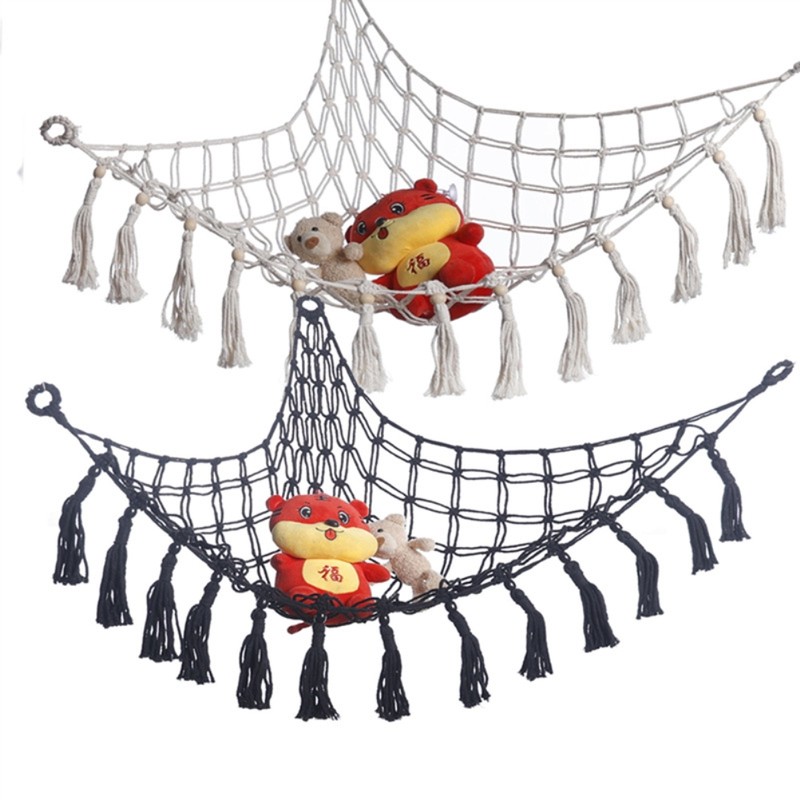 Stuffed Animal Hammock Toy Storage Hammock Net Wall Sling Mesh