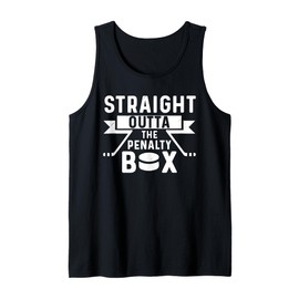 Funny Ice Hockey Player Straight Outta The Penalty Box Tank Top