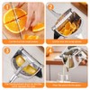 Orange Pomegranate Lemon Squeezer,Manual Citrus Press,Ergonomic Handles Hand Press Bar(Silver)