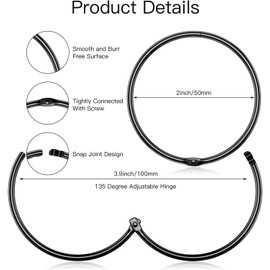 WEKIWGOT 24pcs Stainless Steel Shower Curtain Rings, Round Shower Curtain Rod Ring, Suitable for Bathroom Shower Curtains, Also Suitable for Curtains(Bronze)