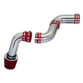 Rtunes Racing Cold Air Intake Kit + Filter Combo RED Compatible For 99-06 Silverado 1500 / GMC Sierra 1500 4.3L V6 / 07 Silverado Classic 4.3L