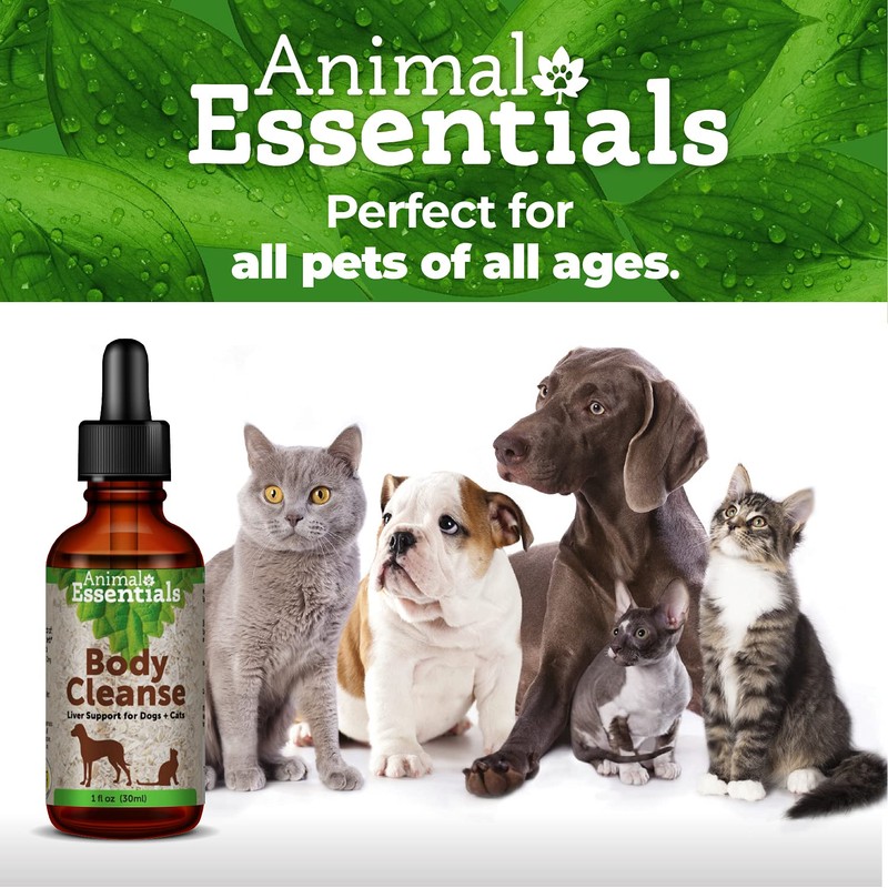 Animal Essentials Body Cleanse Liver Support for Dogs & Cats,