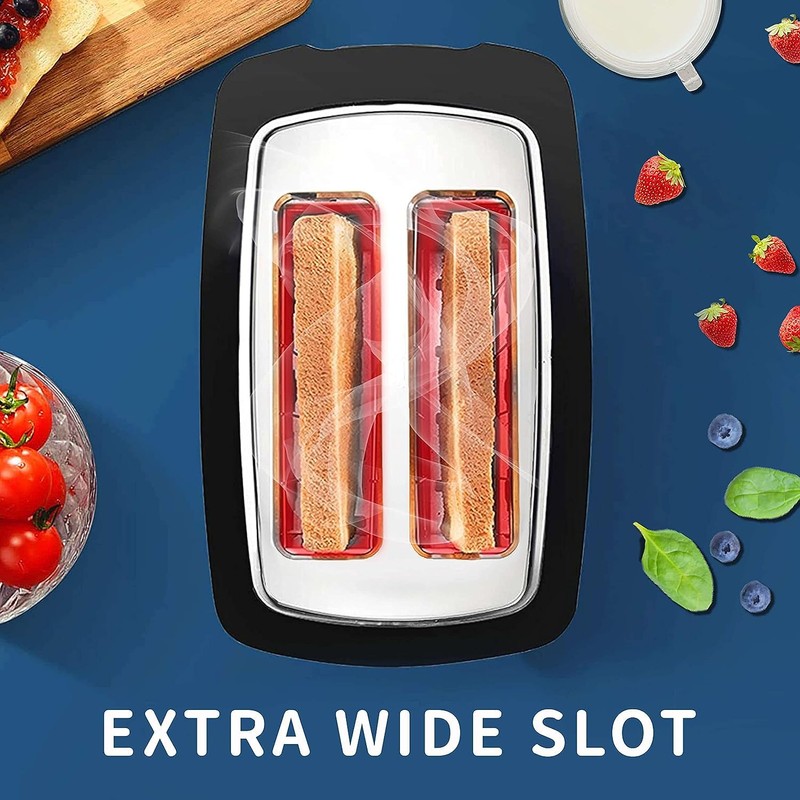 Toaster 2 Slice Wide Slot Toaster Best Rated Prime Displav