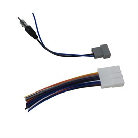 Car Radio Stereo Wire Harness with Antenna Adapter Cable Connector Fit for 2007-2018 Nissan Sentra, 5.9 inch by Huoptl