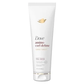 Dove Curl Cream Amino Curl para cabello rizado y rizado con tecnología de cuidado de bio-proteínas + complejo de aminoácidos 8 onzas líquidas, 236ml