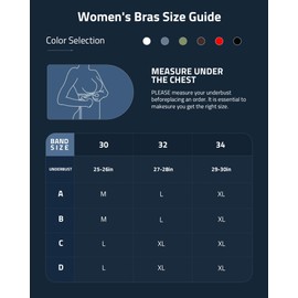 Sports Bras for Women, Athletic High Impact Support (US, Alpha, Large, Regular, Regular, Chestnut)