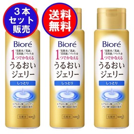 Biore Moisturizing Jelly Moisturizing Body 6.1 fl oz (180 ml), Lotion, Milky Lotion, Serum, and Pack, 4-in-1 Moisturizing Care