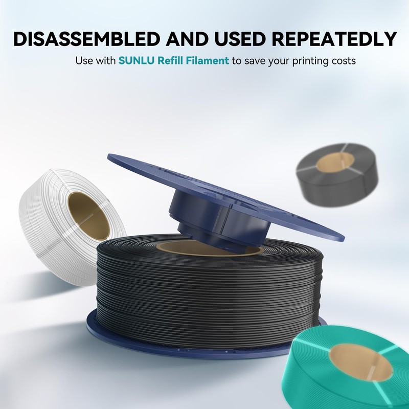 SUNLU High Speed ABS Filament, 350mm/s Rapid ABS 3D Printer