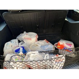 EACCESSORIES EA Rear Trunk Organizer Cargo Net for FORD EXPEDITION 2018-2023–Envelope Style Cargo Net for SUV-Premium Mesh Car Trunk Organizer Vehicle Carrier Storage - Compatible with FORD EXPEDITION