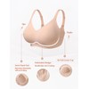 gagli Women's Seamless Bras Plus-Size Wireless Bra Push Up Bralettes