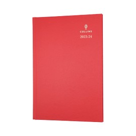 Collins Standard Desk Diary 2023-24 A5 Week to View Mid Year FSC Mix Paper for School, College or University, July 2023 to July 2024, Red - 38M.15-2324 10