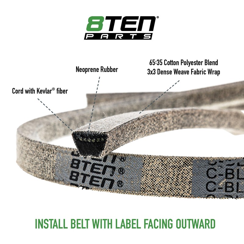 8TEN Belt with Kevlar for Exmark Toro Lazer Z DS