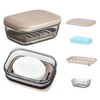 2 PCS Travel Soap Dish, Travel Soap Case, Soap Box
