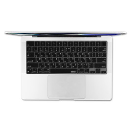 XSKN Hebrew US Version Silicone Keyboard Cover Skin for 2022-2024 MacBook Pro 14.2" 16.2" MacBook Air 13.6" 15.3" and Touch ID A2442 A2779 A2918 A2992 A2485 A2780 A2991 A2681 A3113 A2941 A3114