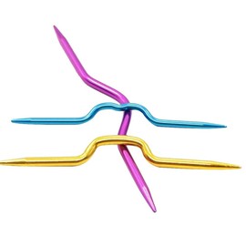 Zuoyou 9PCS Aluminum Knit Holders Cable Stitch Knitting Needles Set Markers Locking Stitch Seam DIY Crafts Sewing Knitting Tools