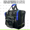 Pyramid Path Pro Deluxe Single Tote - Silver/Royal Blue