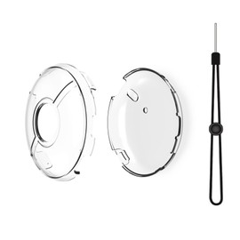 プレミアムハンドストラップ付き保護透明ケース、ポケモン用GO Plus +用ハンドストラップ付き柔らかく快適な保護ケース