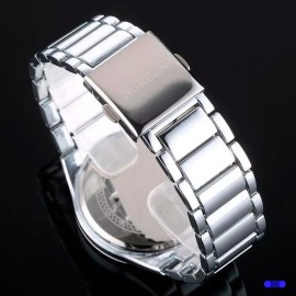 Reloj Curren Hombre Análogo Fechador Cuarzo Acero Ejecutivo Color De La Correa Plateado 2