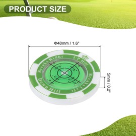 PATIKIL Golf Green Reader, Mini Golf Ball Marker for Putting Green with High Precision Green Reading Aid Golf Accessories Training Tool with Magnetic Hat Clip for Men Women, Green