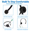 Wired Headset, 3.5mm Single Ear Headphone Gaming Headset with Noise