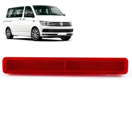 ROBUST Rear Bumper Tailgate Red Reflector Lens No Light Right Driver Side for VW Transporter T5 Multivan V Van 7E0945106 2003-2012