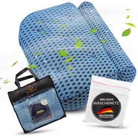 BURADIA® Bath Pillow with Laundry Net - Ultimate Comfort and Relaxation with Latest Air Mesh Technology - Bath Pillow for Bath with 7 Strong Suction Cups - Neck Pillow / Pillow