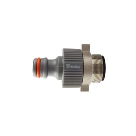 Kitchen tap Adaptor to fit a Indoor tap with a 24mm fine Internal Thread Connects to Universal Click Hose Connector