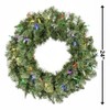 Brite Star 24in LED PRE-LIT Wreath, Multi