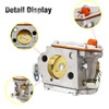 Concrete Saw Carburetor Kit with Fuel Filter Spark Plug, Fit