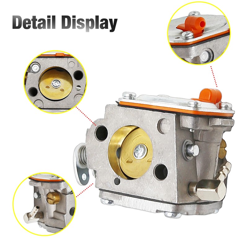 Concrete Saw Carburetor Kit with Fuel Filter Spark Plug, Fit