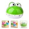 MAGICLULU 2pcs Cute Frog Mechanical Timer for Compact Countdown Clock