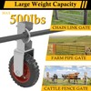Gate Wheel 6 inch Farm Gate Wheel, 2 Pack Gate
