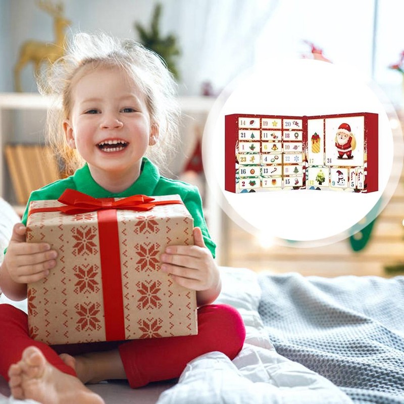 Christmas 24 Days Countdown Gift Box Christmas Calendar Decompression Toy