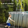 70\" Above Ground Swimming Pool Ladder with 48\" a Frame