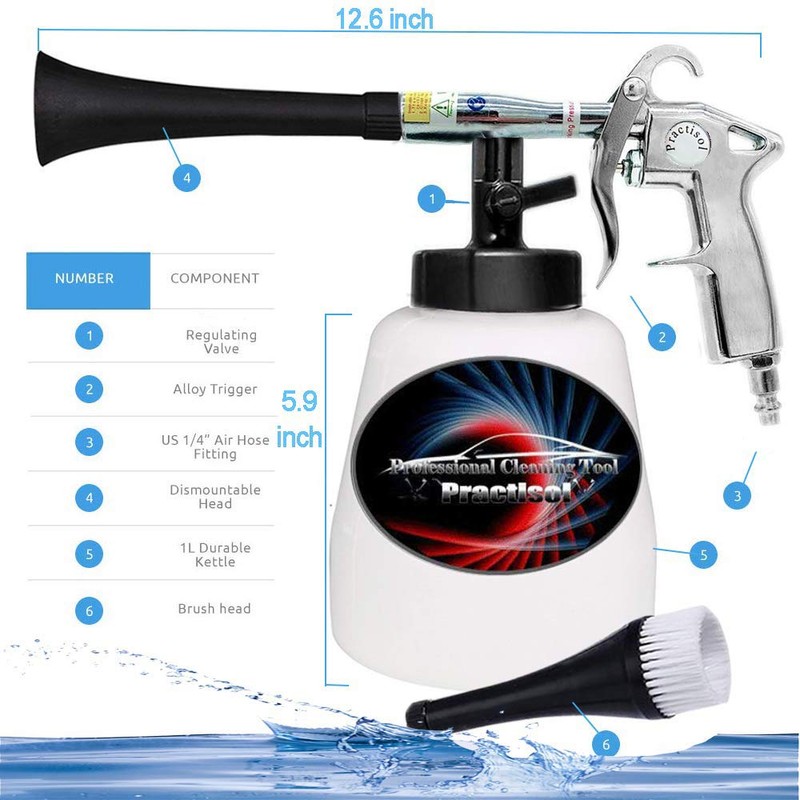 Practisol Car Interior Cleaner, Auto Detail Tools Car Detailing Kit(Needs