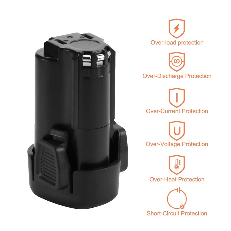 Shentec 2-Pack 3.0Ah 12V Battery Compatible with Porter-Cable PCL12BLX, Li-ion