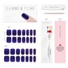 DANNI & TONI Semi Cured Gel Nail Strips Klein Blue