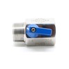QiiMii SS304 New 3/4" Stainless Mini Ball Valve BSPT Famale