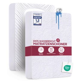 Utopia Bedding Mattress Protector 80 x 200 x 30 cm Waterproof, Oeko-Tex Certified Mattress Topper, Breathable, Mattress Protector, All-Round Elastic