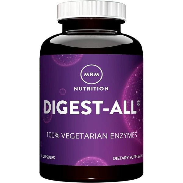 MRM Nutrition Digest-All ® | Digestive Enzymes | Improved Digestion and Absorption | Lactase + Amylase + Lipase| May Help with Bloating and Gas| 100% Vegetarian | Gluten-Free | 50 Servings